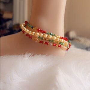 Elegant Multicolor Beaded Bracelet Set
